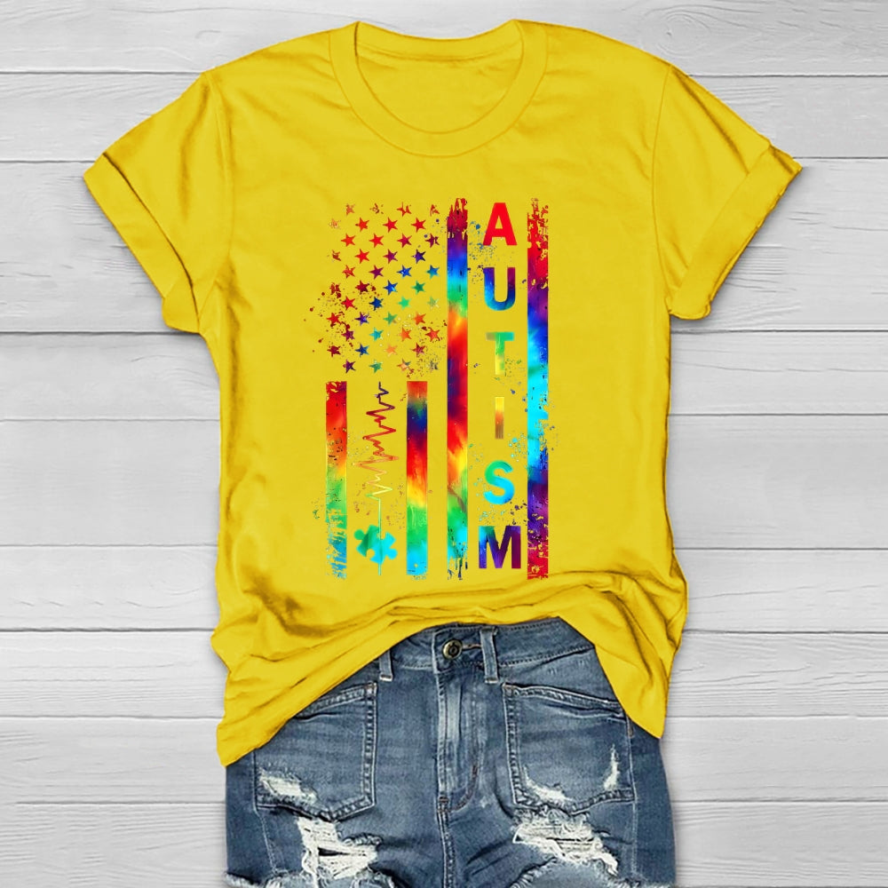 Autism Colorful Stars Healthwear T-shirt