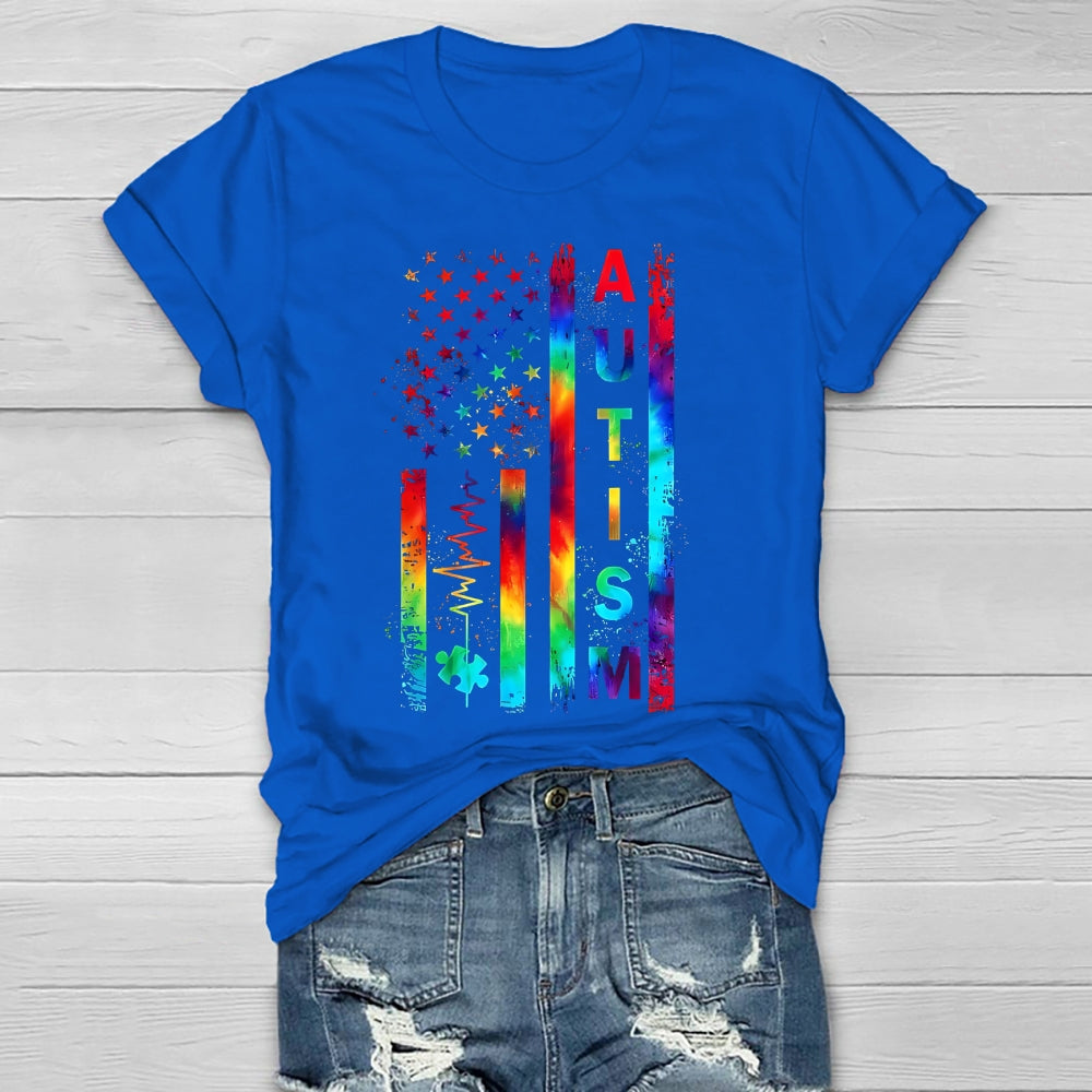 Autism Colorful Stars Healthwear T-shirt