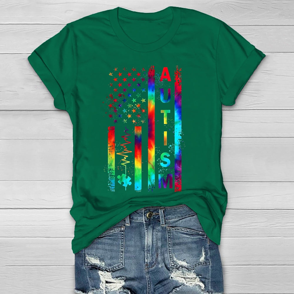 Autism Colorful Stars Healthwear T-shirt