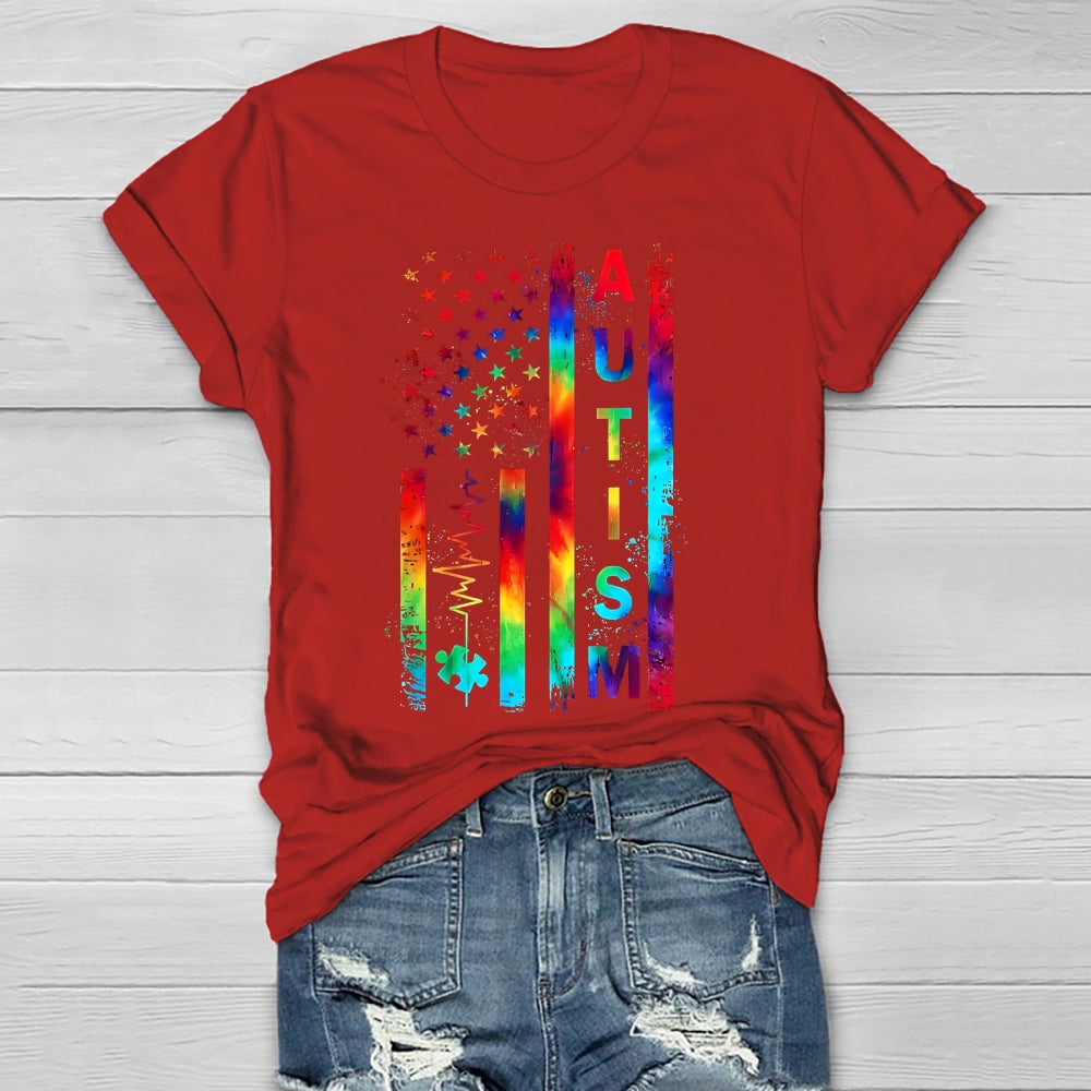 Autism Colorful Stars Healthwear T-shirt