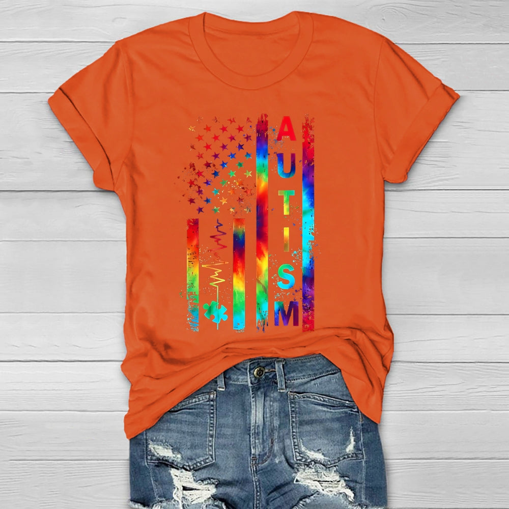 Autism Colorful Stars Healthwear T-shirt