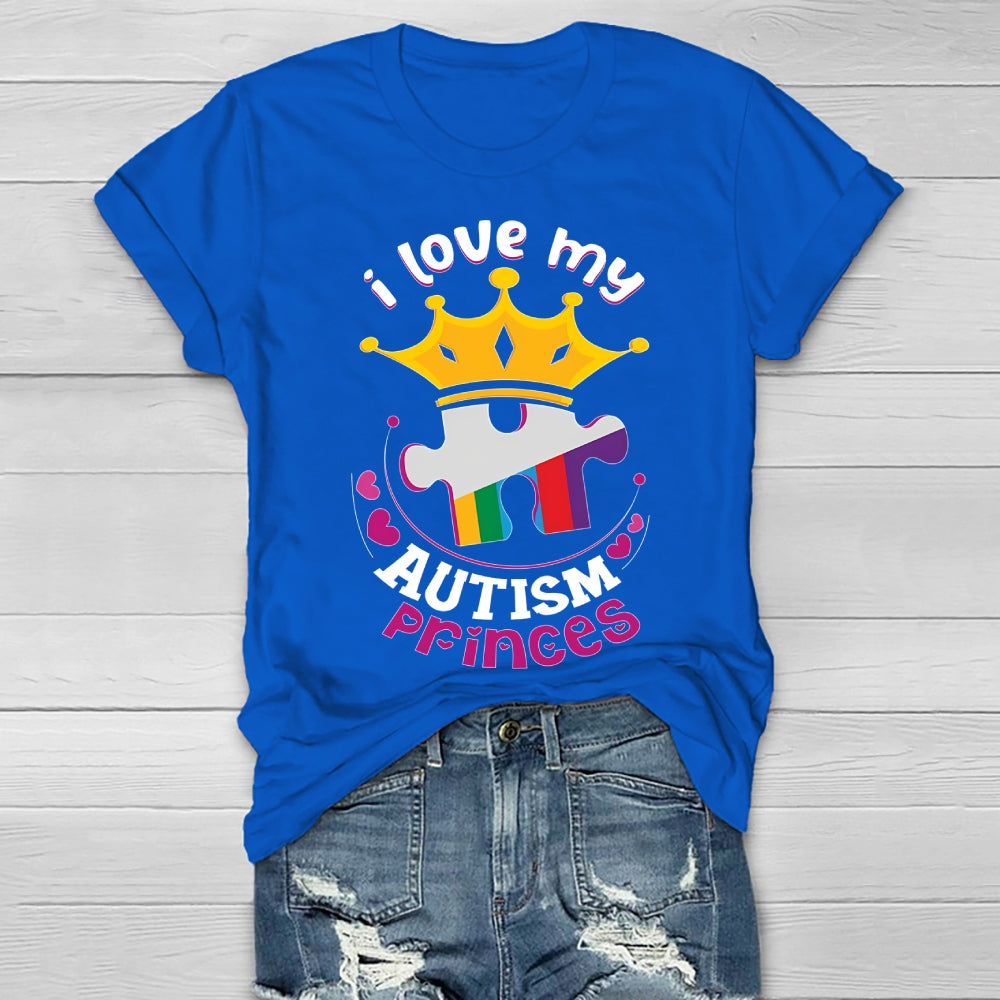 I Love My Autism Prince  Healthwear T-shirt