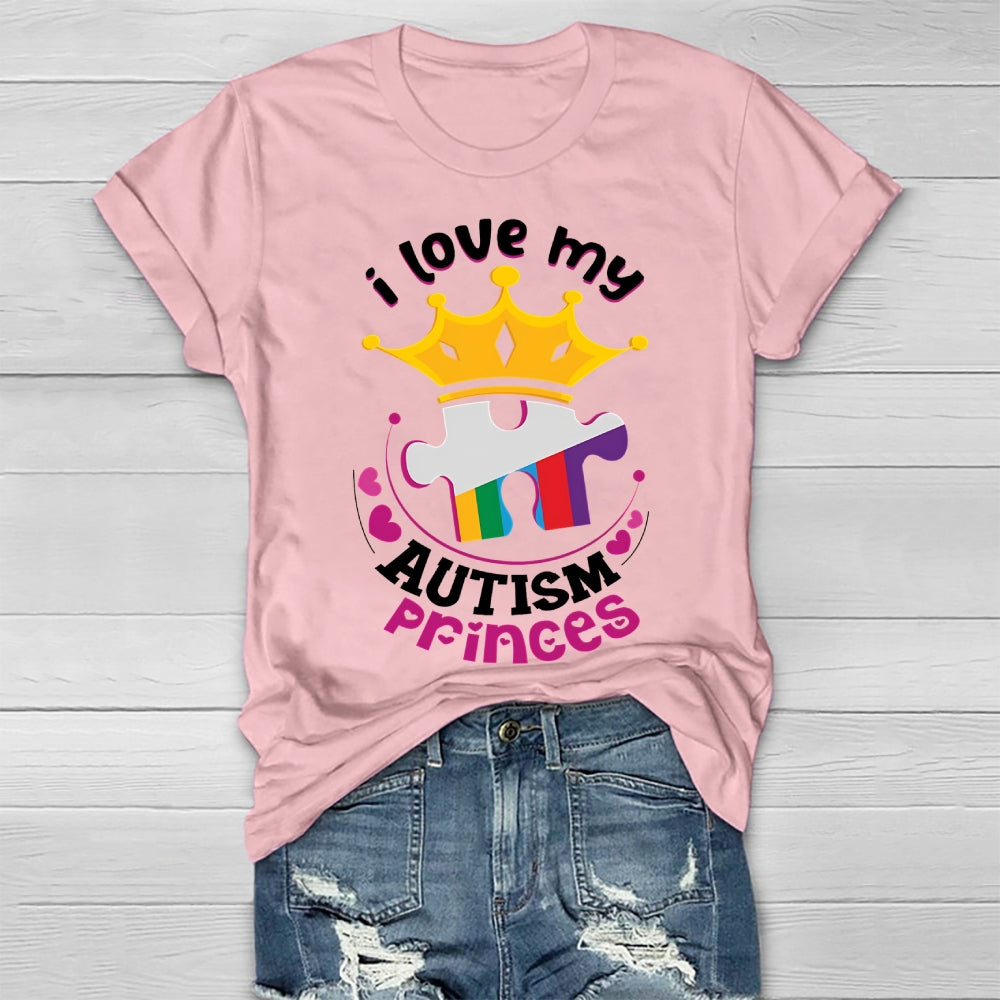 I Love My Autism Prince  Healthwear T-shirt