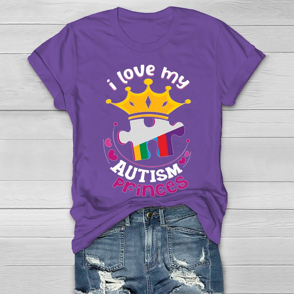 I Love My Autism Prince  Healthwear T-shirt