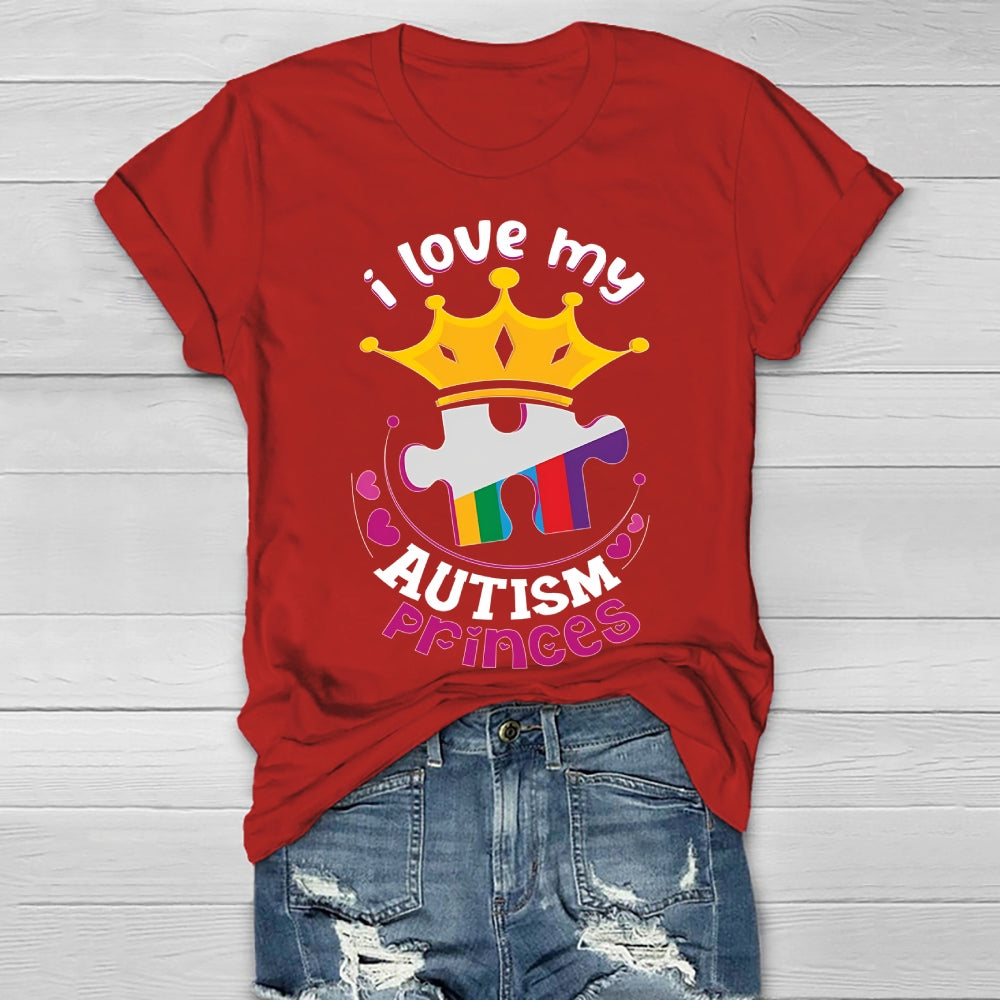 I Love My Autism Prince  Healthwear T-shirt