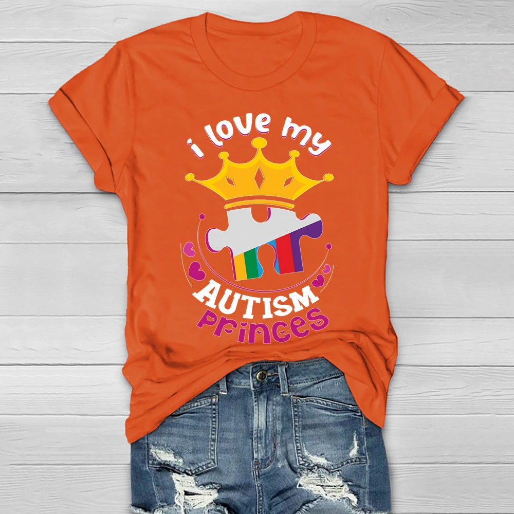 I Love My Autism Prince  Healthwear T-shirt
