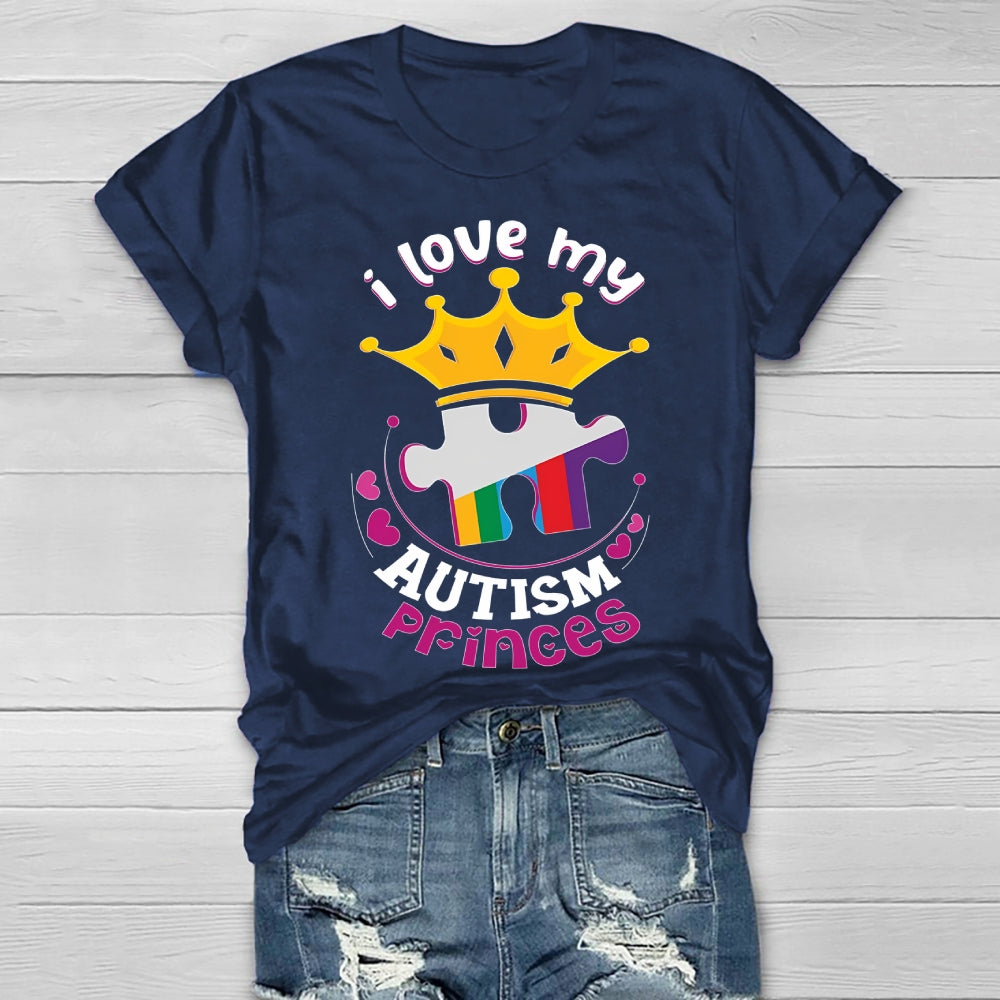 I Love My Autism Prince  Healthwear T-shirt
