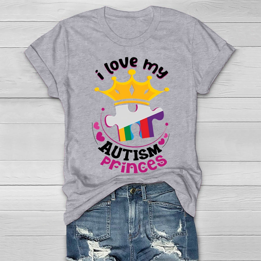 I Love My Autism Prince  Healthwear T-shirt