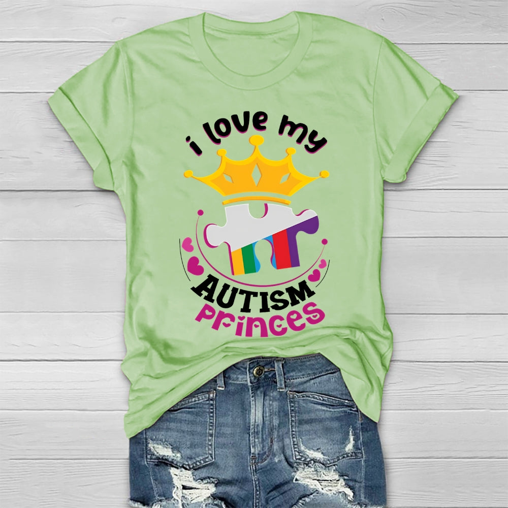I Love My Autism Prince  Healthwear T-shirt
