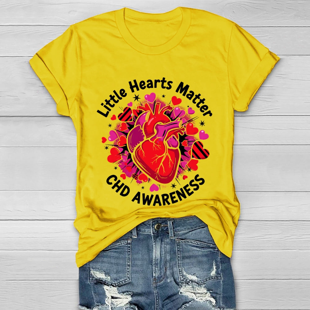 Little Hearts Matter CHD Awareness Healthwear T-shirt