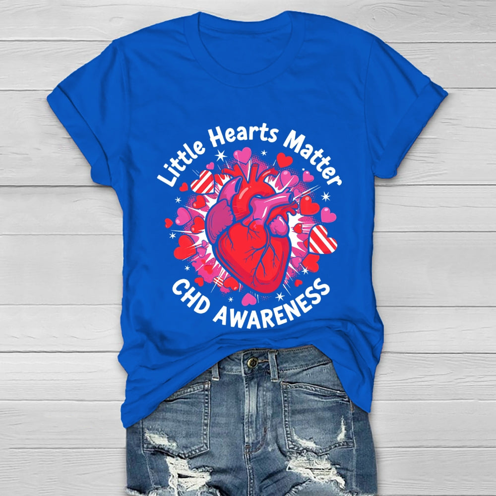 Little Hearts Matter CHD Awareness Healthwear T-shirt