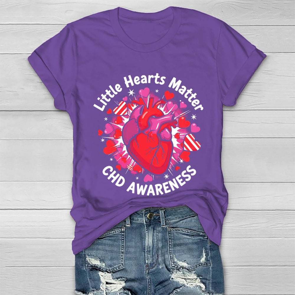 Little Hearts Matter CHD Awareness Healthwear T-shirt