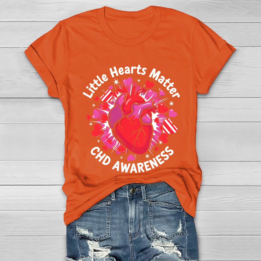 Little Hearts Matter CHD Awareness Healthwear T-shirt
