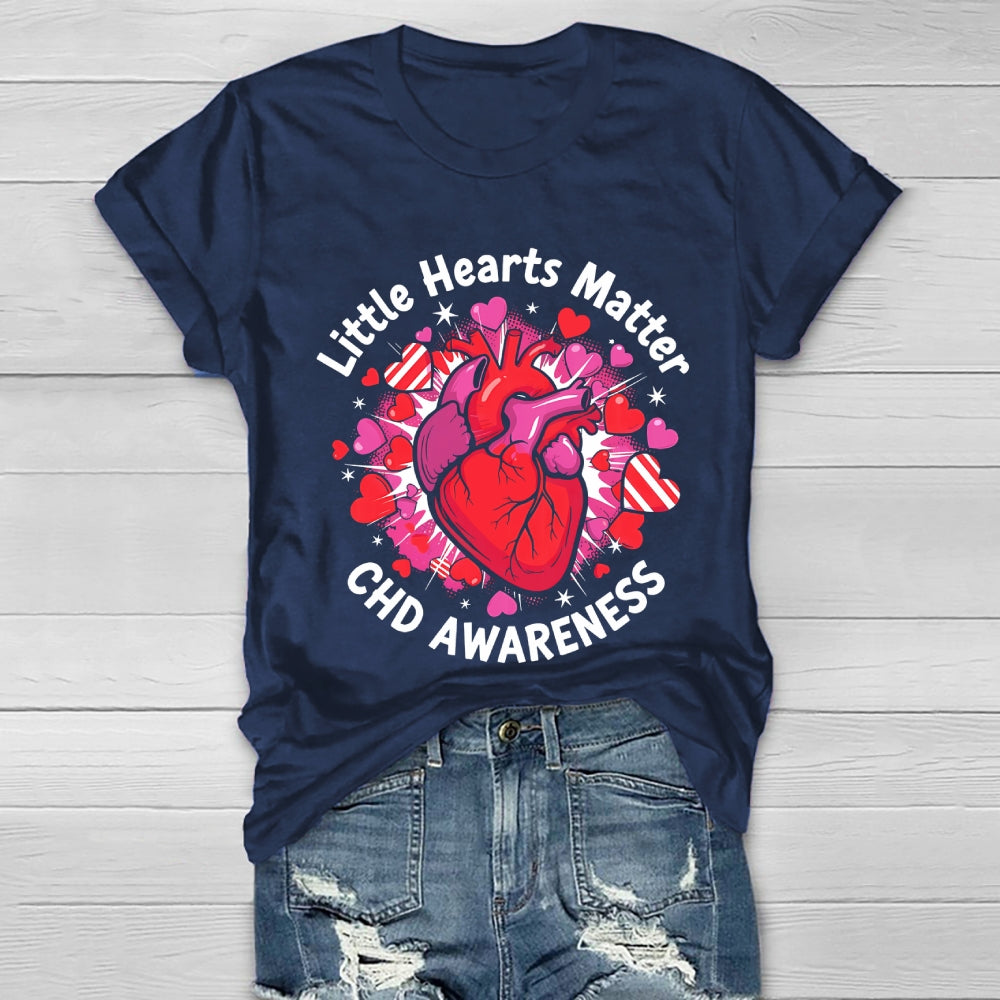 Little Hearts Matter CHD Awareness Healthwear T-shirt