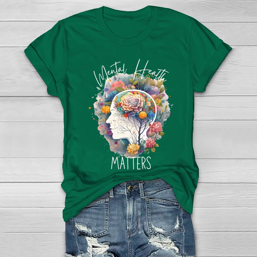 Mental Health Matters Graphic Healthwear T-shirt