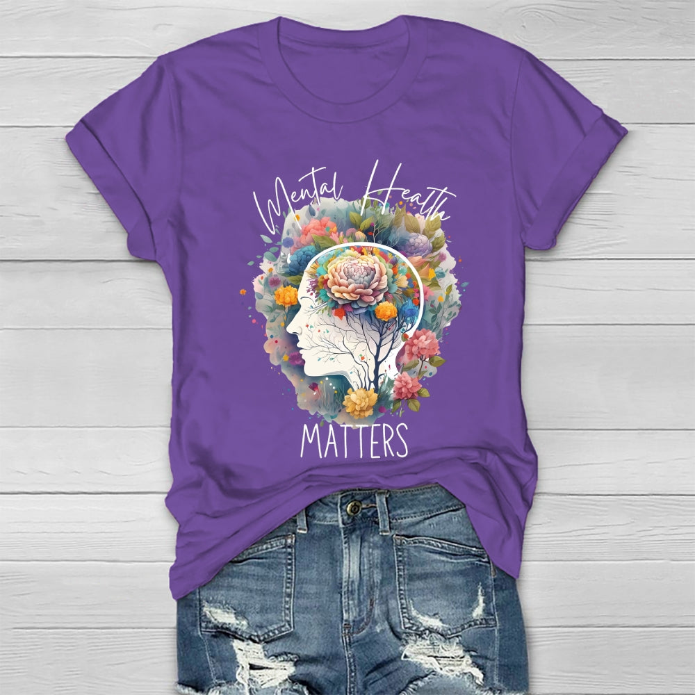Mental Health Matters Graphic Healthwear T-shirt