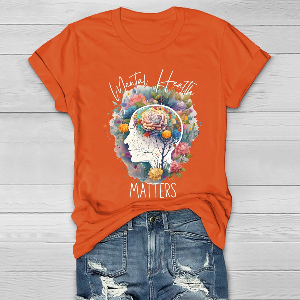 Mental Health Matters Graphic Healthwear T-shirt