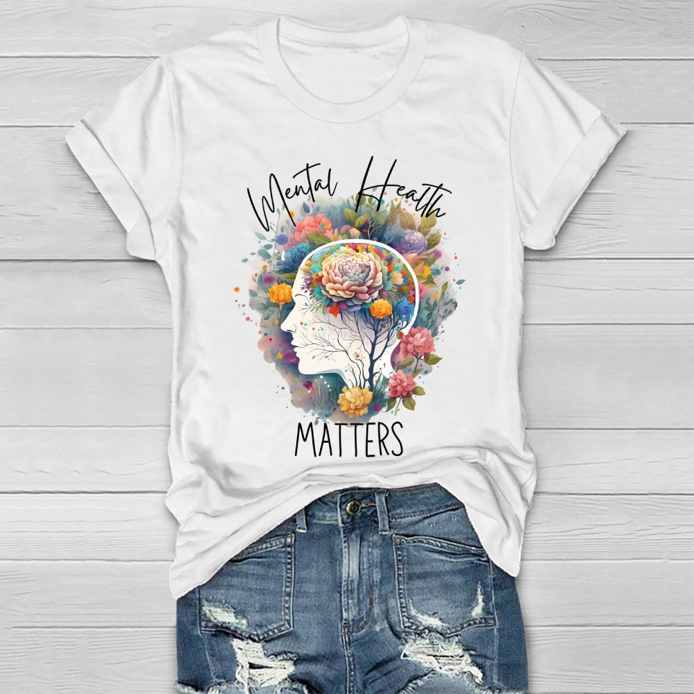 Mental Health Matters Graphic Healthwear T-shirt