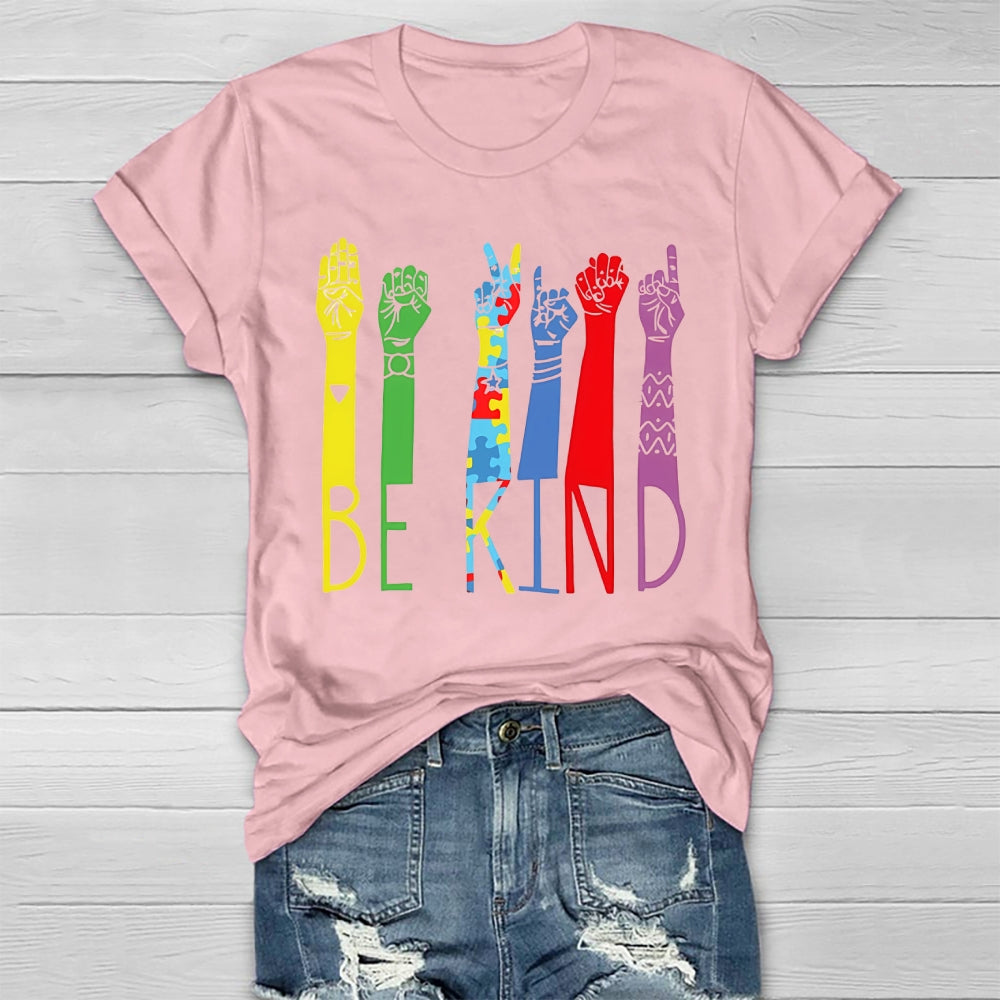 Be Kind Sign Language Healthwear T-shirt