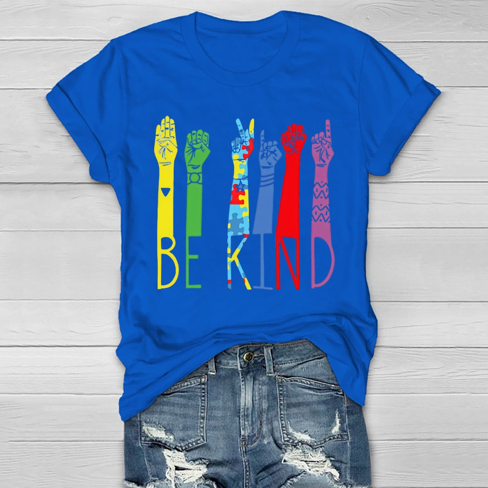Be Kind Sign Language Healthwear T-shirt
