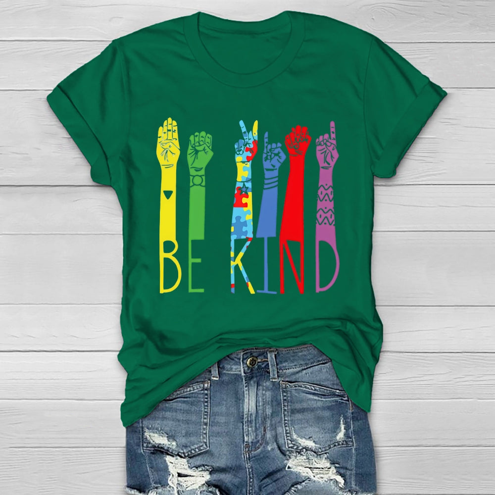 Be Kind Sign Language Healthwear T-shirt