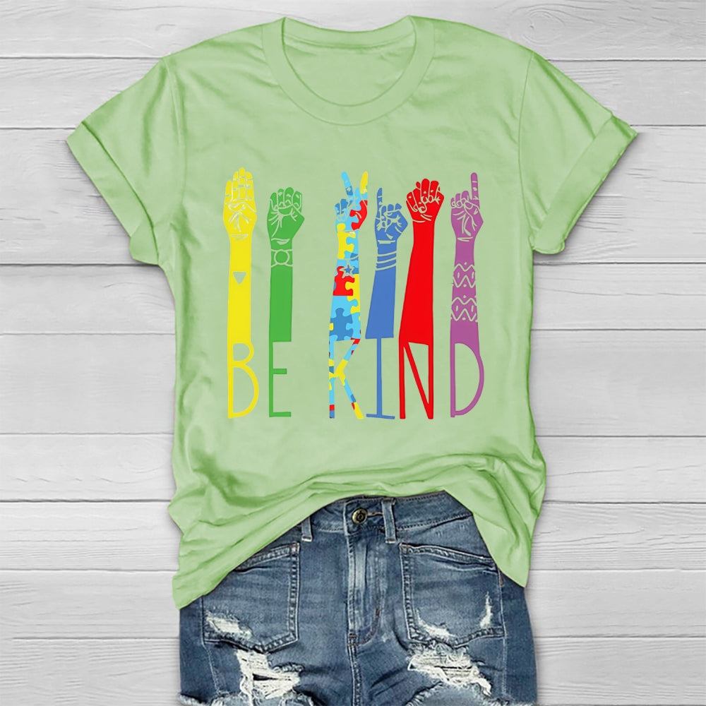 Be Kind Sign Language Healthwear T-shirt
