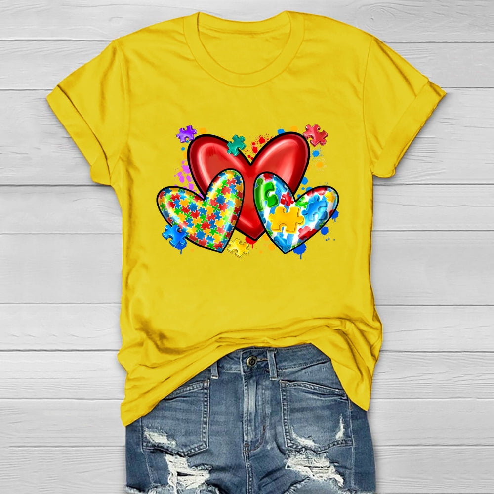 Love Puzzle Autism Healthwear T-shirt