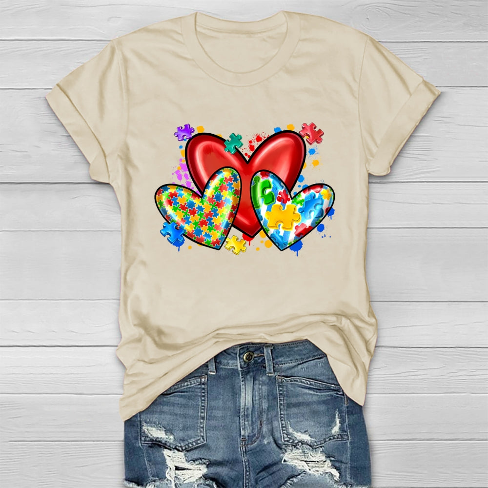 Love Puzzle Autism Healthwear T-shirt