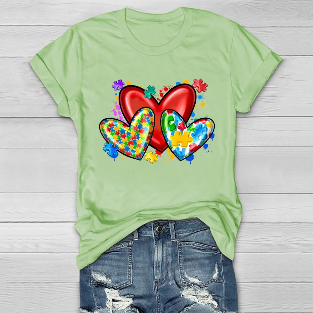 Love Puzzle Autism Healthwear T-shirt