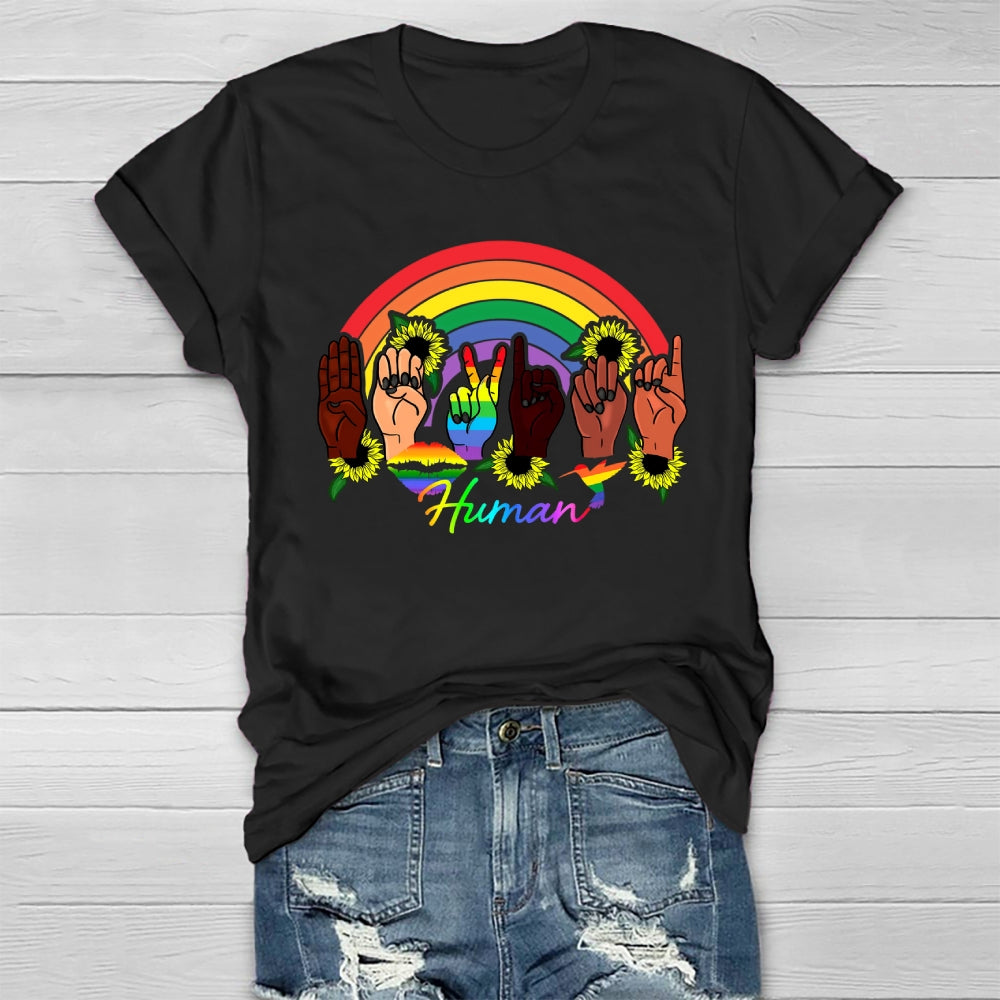 Human Rainbow Healthwear T-shirt
