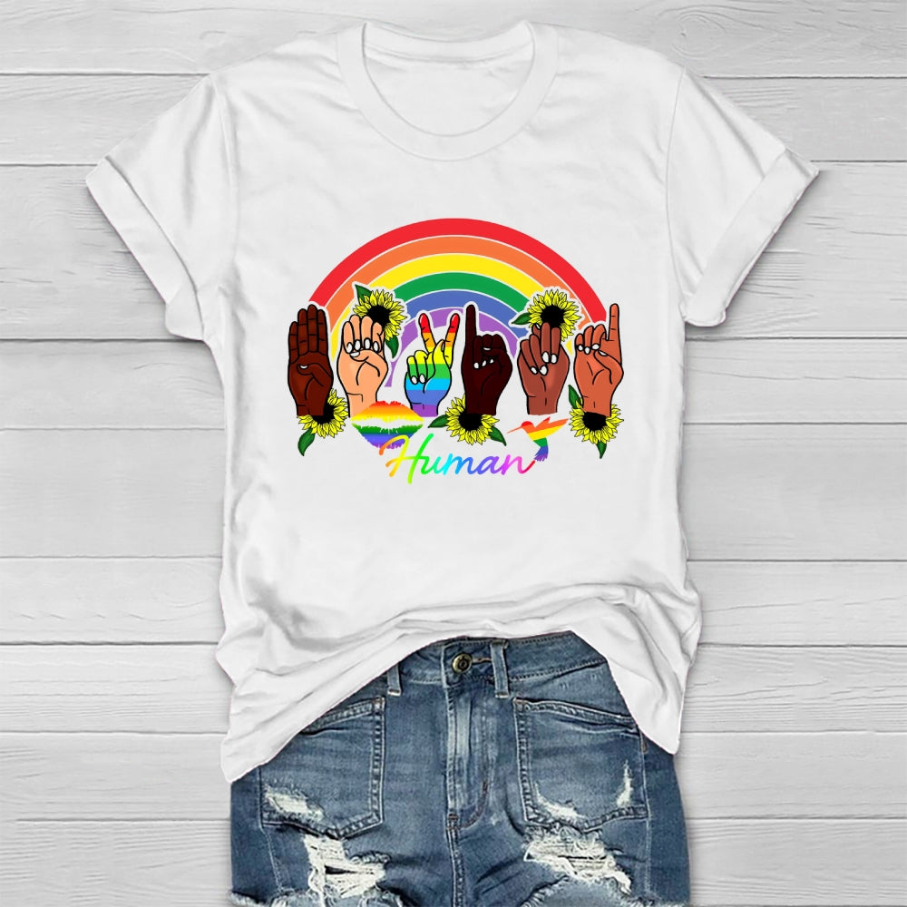 Human Rainbow Healthwear T-shirt