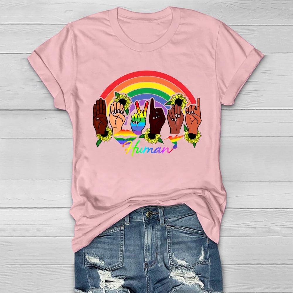 Human Rainbow Healthwear T-shirt