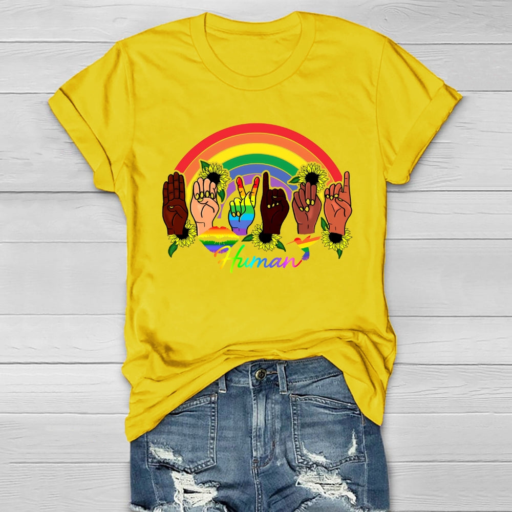Human Rainbow Healthwear T-shirt