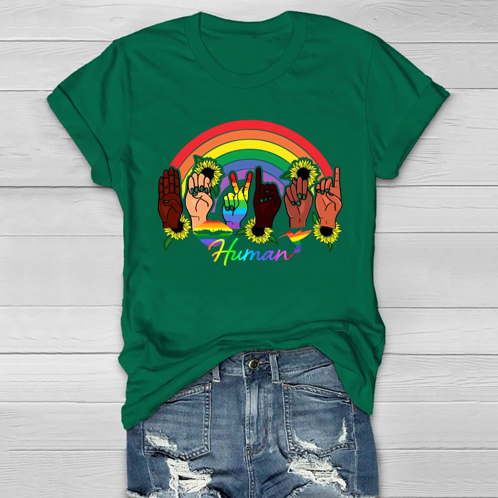 Human Rainbow Healthwear T-shirt