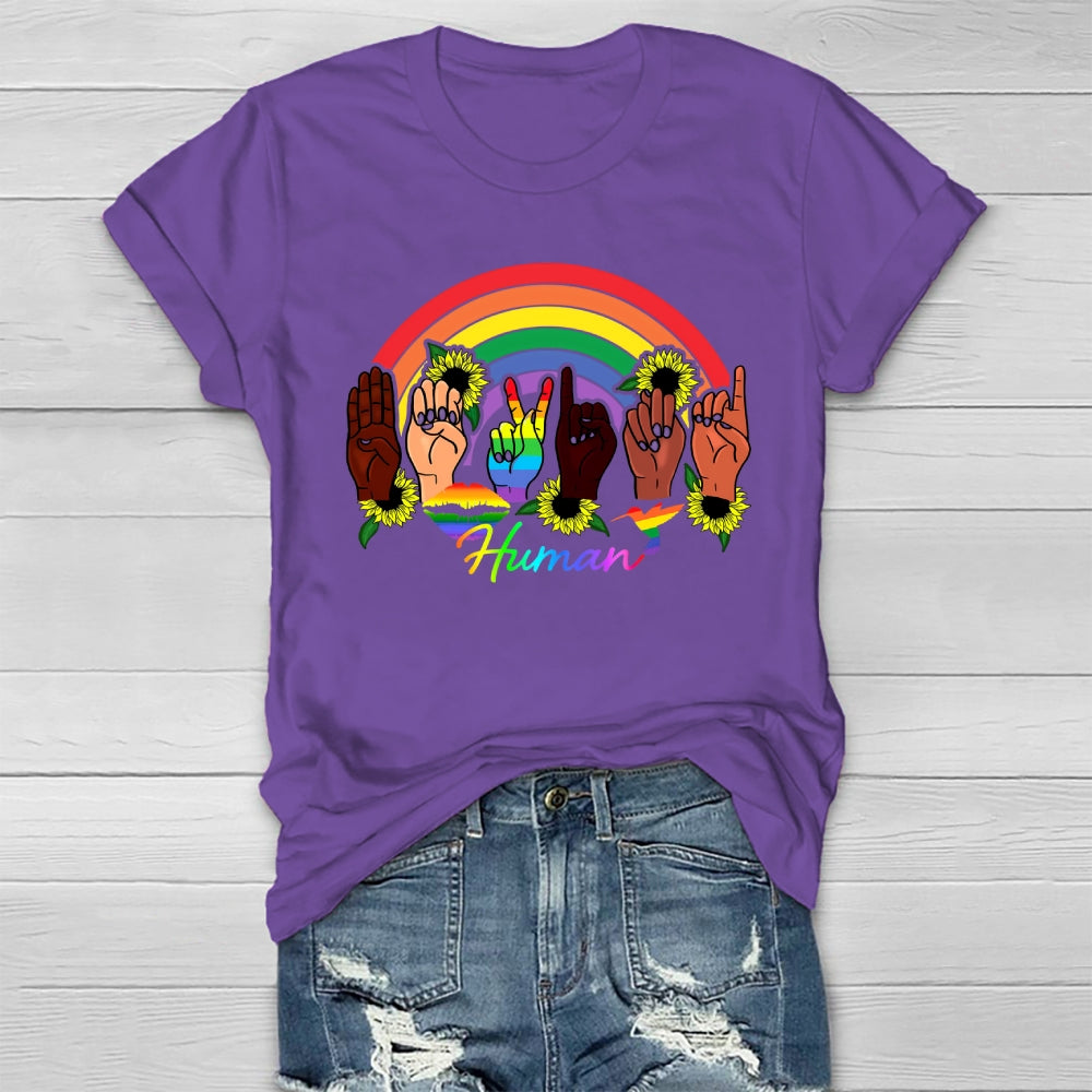 Human Rainbow Healthwear T-shirt