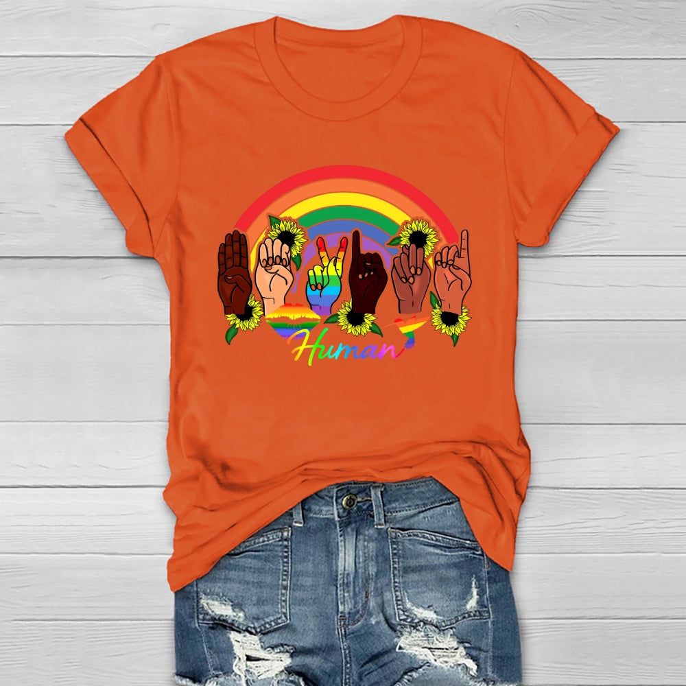Human Rainbow Healthwear T-shirt