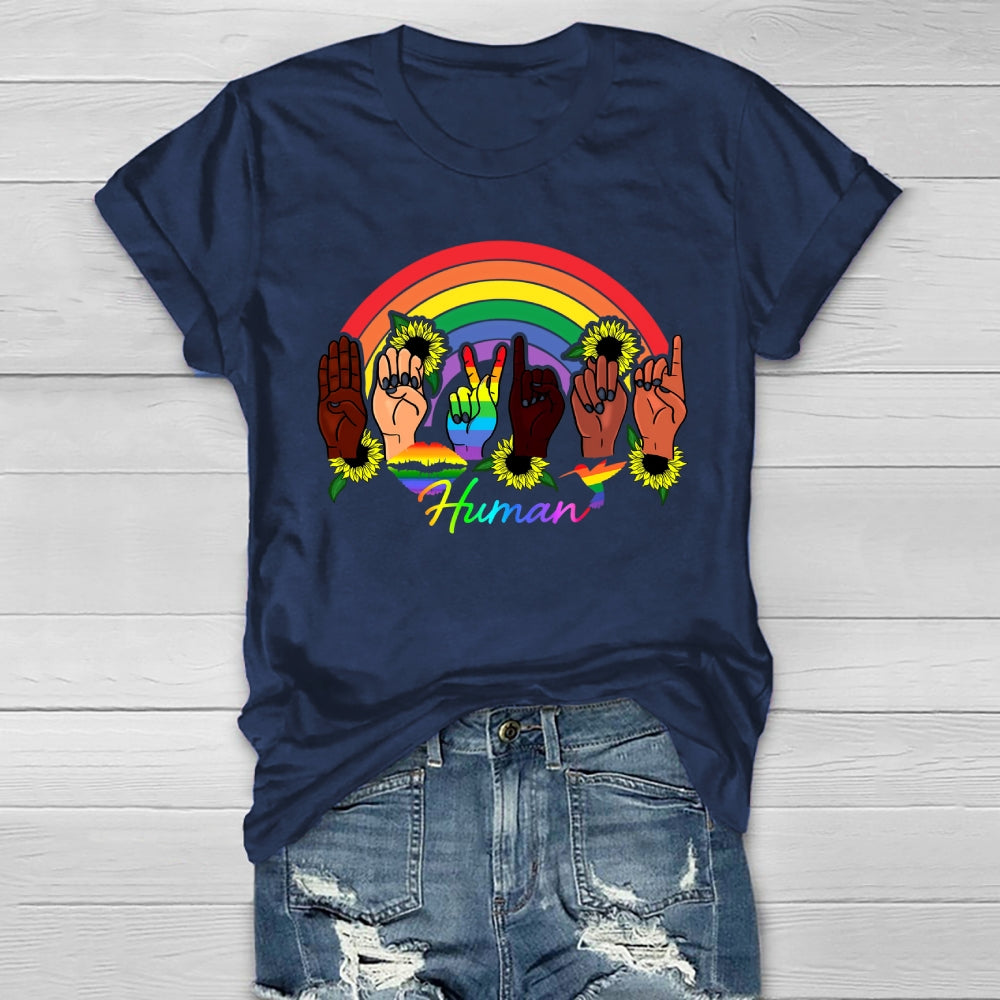 Human Rainbow Healthwear T-shirt