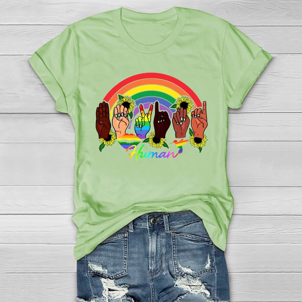 Human Rainbow Healthwear T-shirt