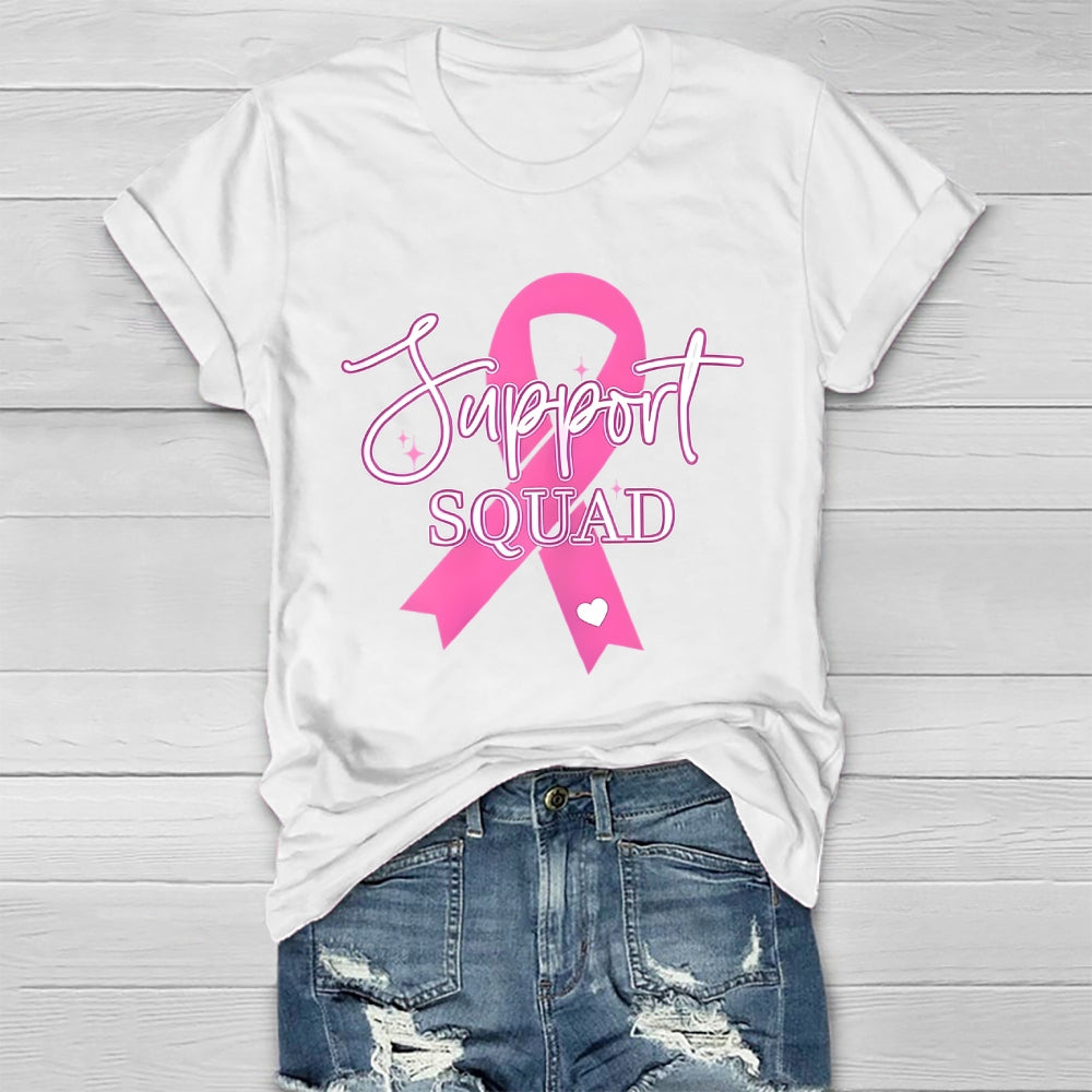 Support Squad Pink Ribbon Healthwear T-shirt