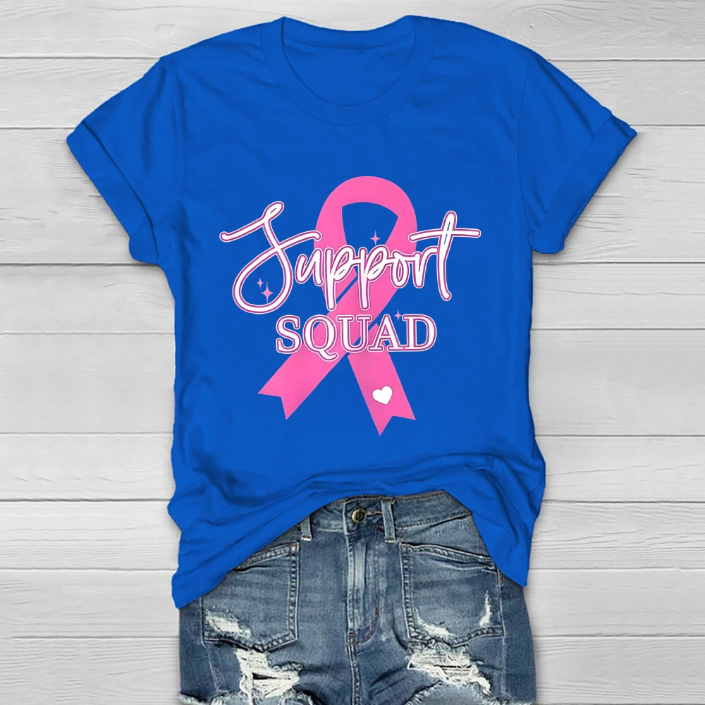 Support Squad Pink Ribbon Healthwear T-shirt
