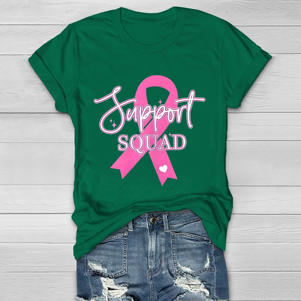 Support Squad Pink Ribbon Healthwear T-shirt
