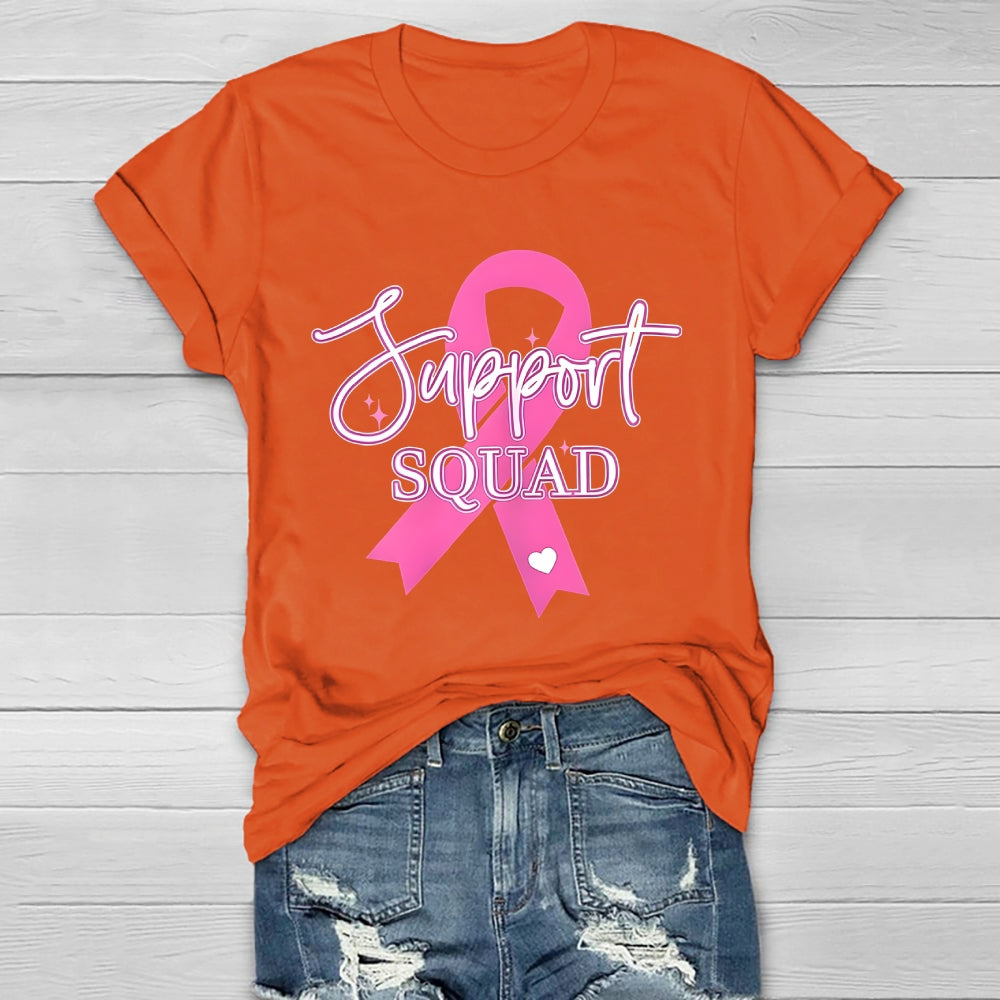 Support Squad Pink Ribbon Healthwear T-shirt