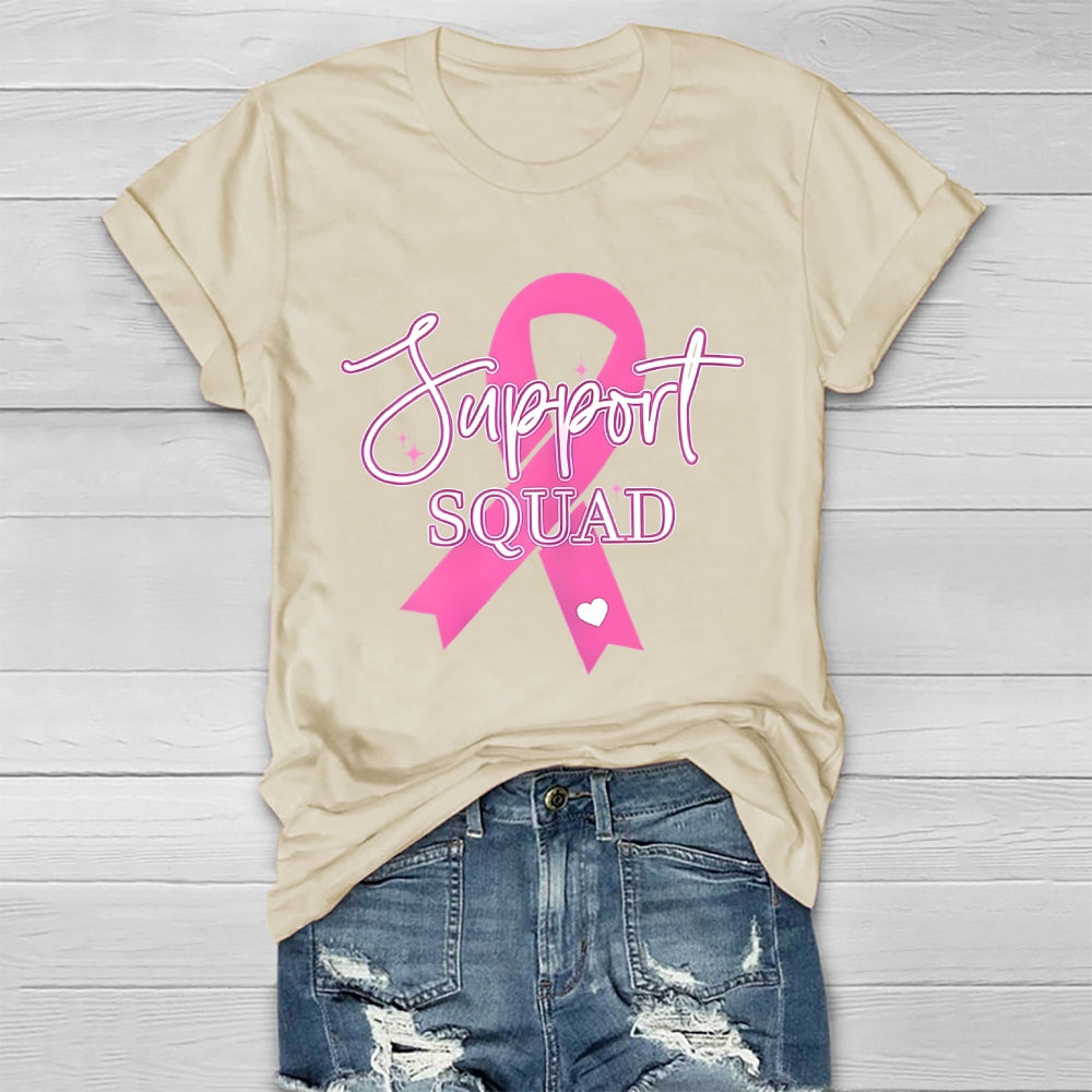 Support Squad Pink Ribbon Healthwear T-shirt
