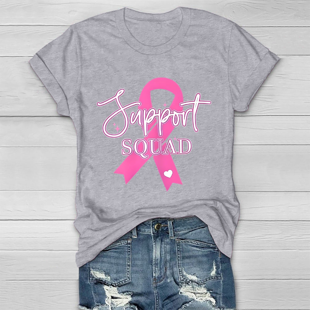 Support Squad Pink Ribbon Healthwear T-shirt
