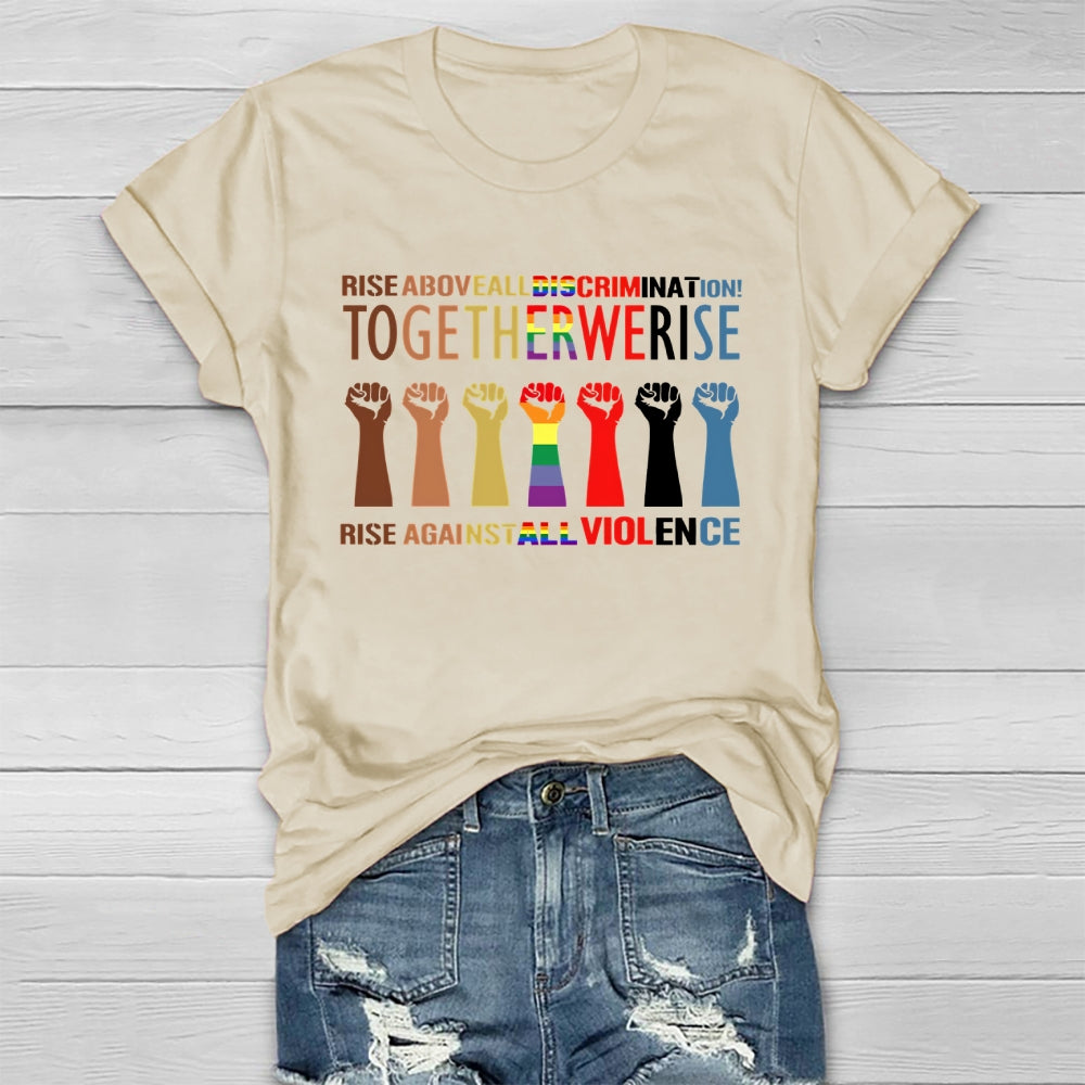 Together We Rise Graphic Healthwear T-shirt