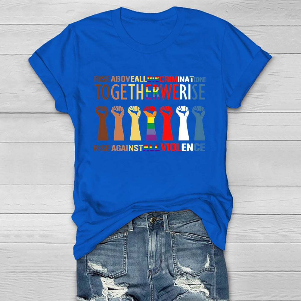 Together We Rise Graphic Healthwear T-shirt