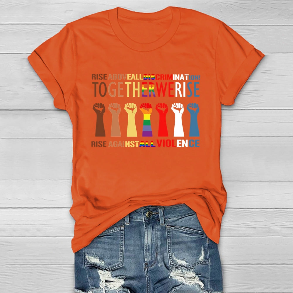 Together We Rise Graphic Healthwear T-shirt