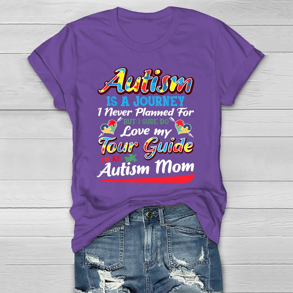 Autism Is A Journey I Never Planned Love My Guide Healthwear T-shirt