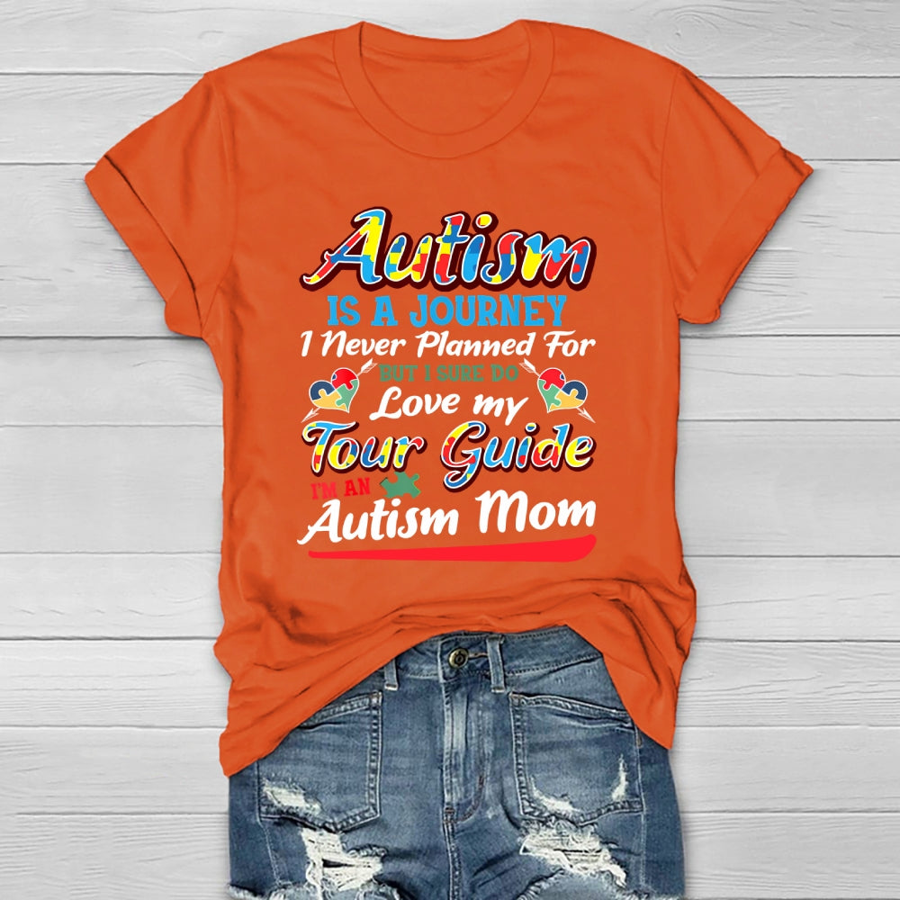 Autism Is A Journey I Never Planned Love My Guide Healthwear T-shirt