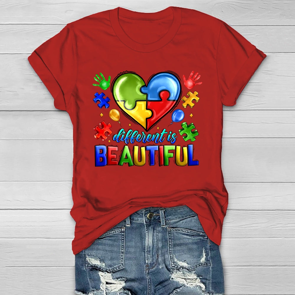 Different Is Beautiful Autism Healthwear T-shirt